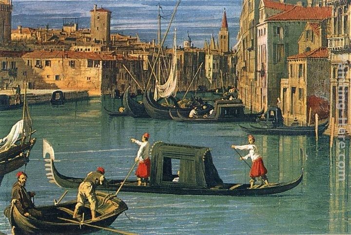 Canaletto The Grand Canal at the Salute Church [detail]